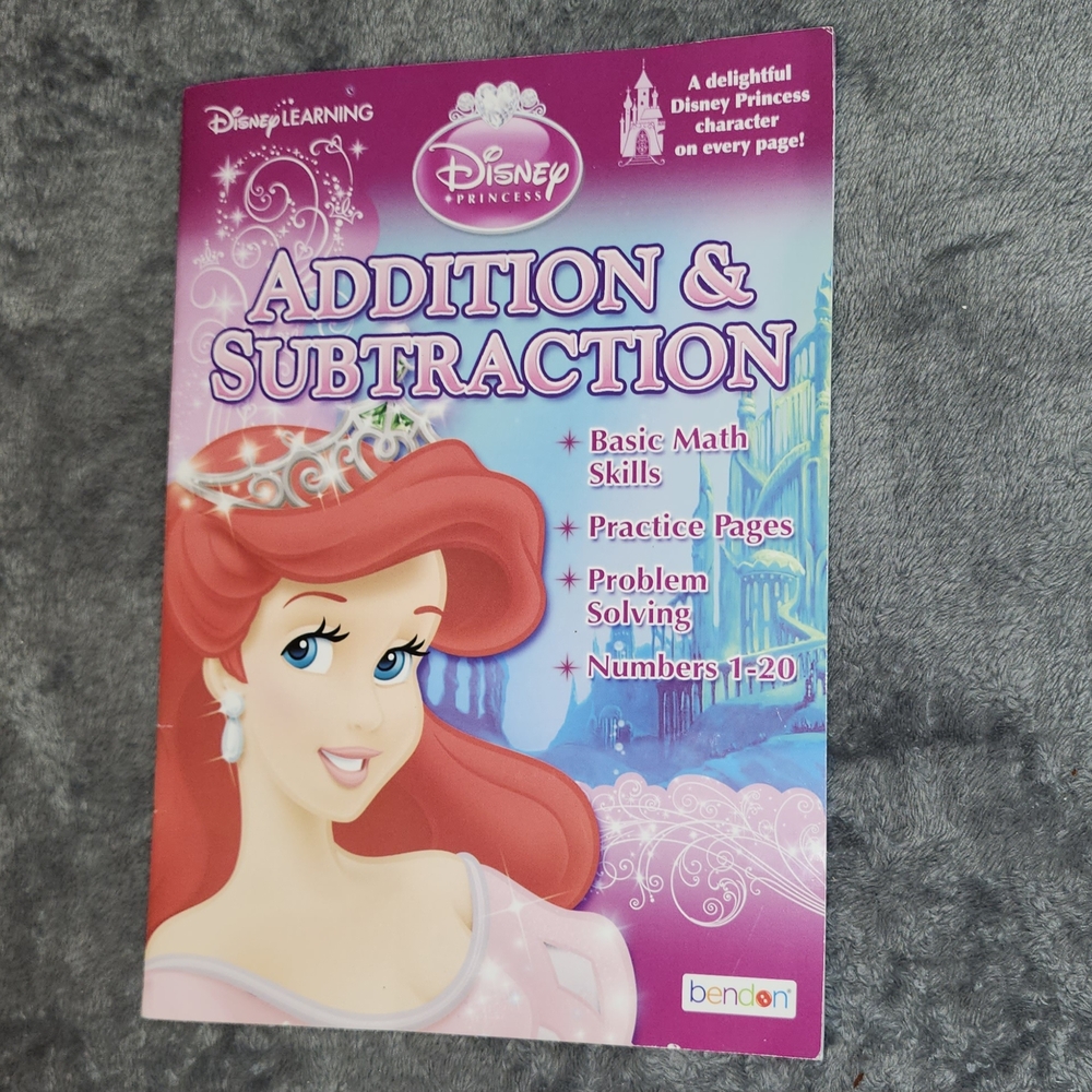 Disney Princess Book, Addition And Subtraction NWT